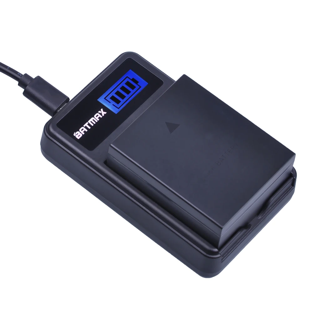 2Pcs 1800mAh BLH-1 BLH1 Baterija + LCD USB Polnilec za uporabo z olympusovimi Digitalnimi Fotoaparati EM1 MARK II EM1-2 EM1 Mr 2 Baterijo Fotoaparata Slike 3