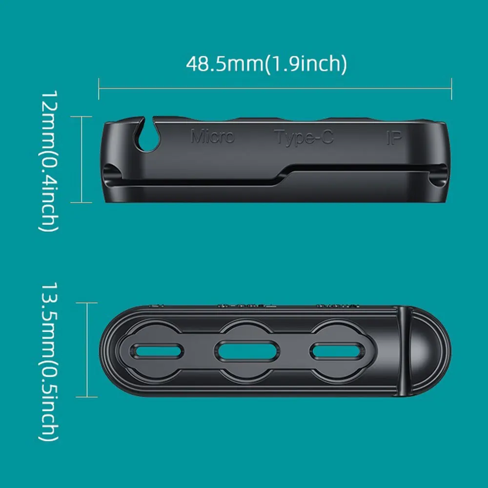 3 v 1 Magnetic Plug Primeru Za iPhone Micro USB Tip C Prenosna Škatla za Shranjevanje Magnet Ac Priključek Silikonska Posoda Slike 5