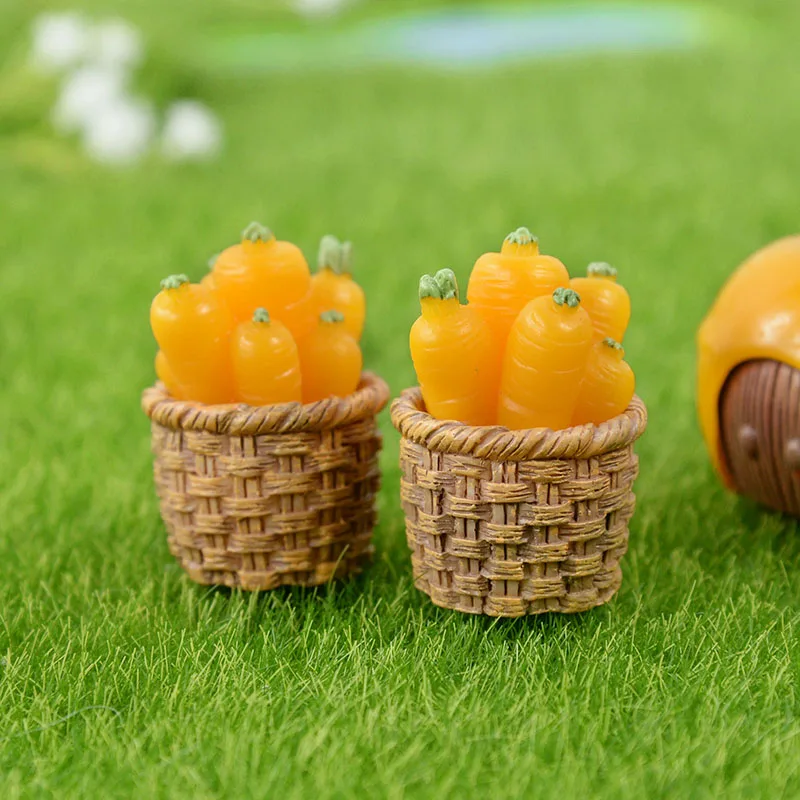 4pcs Nastavite Smolo Zajec Miniaturne Figurice Mikro Krajine Pravljice Vrt DIY Obrti Velikonočni Stranka Dekoracijo za Dom Dekor Ornament Slike 3