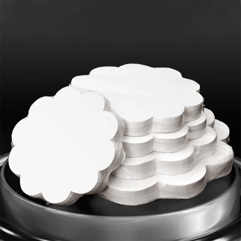 500 Kos/veliko Beli Cvet, Čipke Krog Visoke Temperature Odporen Silikonsko Olje Zraka Fryer Hrane Blazine Pečenje žar Žar Dokumentov Slike 2