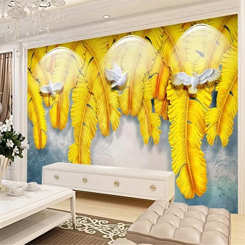 Banana listov olajšave rastlin televizijskih ozadju stene proizvajalec, na debelo ozadje zidana po meri photo steno Slike 3