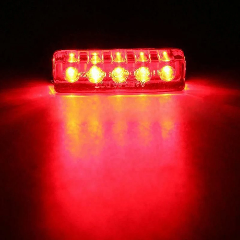 LED Rep Svetloba 1 Kos Cca. 2.4*3.9 Cm 12V ABS Zavore Lučka Avto Dodatki Motocikla Motociklističnega Rdeča Barva Svetlobe Slike 0