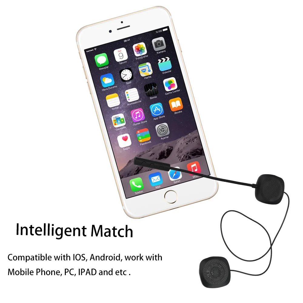 Moto Čelada Brezžične Slušalke Prostoročne Stereo Slušalke Bluetooth 5.0 Motoristična Čelada Slušalke Univerzalno MP3 Zvočnik Slike 3