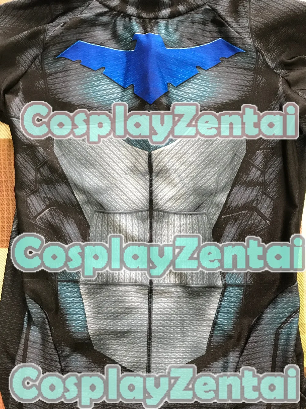 Najnovejši Noč-wing Cosplay Kostum 3D Tiskanih Spandex Zentai Bodysuit Halloween Kostum Za Odrasle/Otroci/Custom Made Slike 1