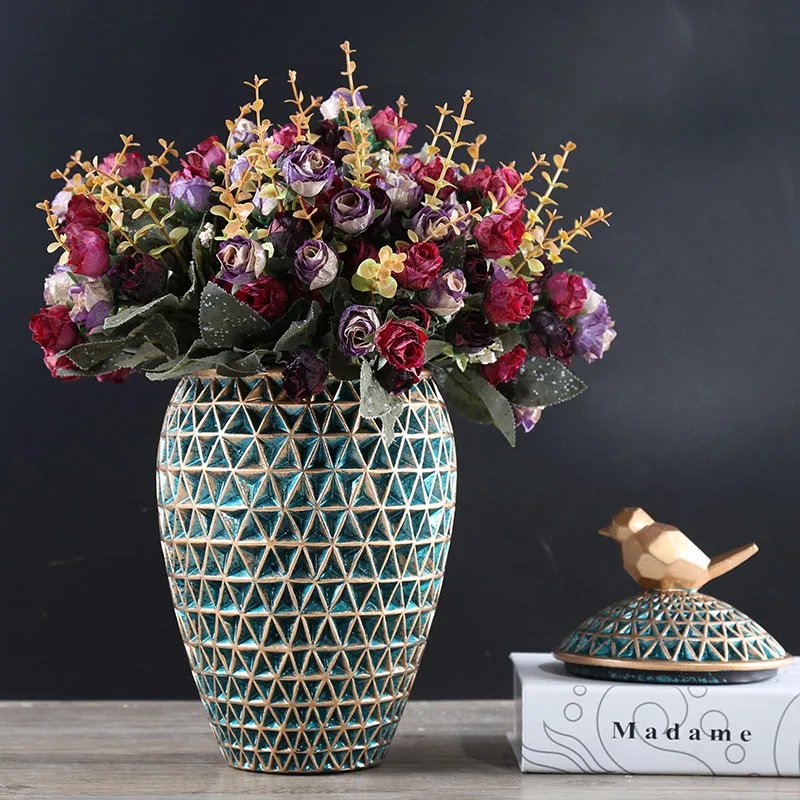 Smole vaza okraski okraski, posušeno cvetje cvetlični aranžma vaza dekoracijo shranjevanje steklenice za shranjevanje jar Točilne vaza Slike 1