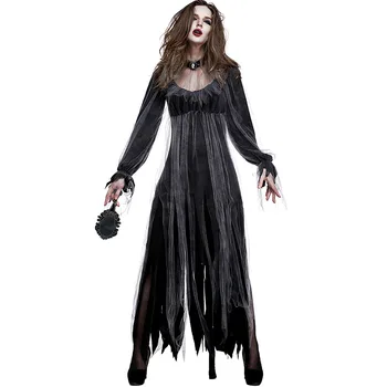 Ženske Halloween Duhovno Ljubezen Cosplay Kostume Grozljivo Duha Nevesta Kostum Dolga Obleka Vampir Kostum Za Čarobni Trenutek Kostum