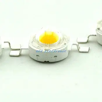 1W rumena high power LED lučka kroglice astigmatism Razsvetljavo LED 70-80LM (10pcs)