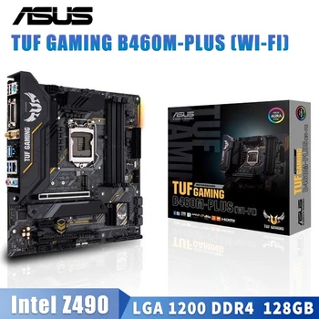 LGA 1200 Asus TUF GAMING B460M-PLUS (WI-FI) Motherboard Podpira 10.-Gen Core Cpu DDR4 128GB PCI-E 3.0 Namizje B460 Placa-Mãe