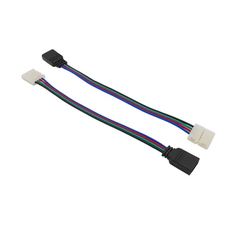 2/5/10Pcs 4Pin Kabel PCB Board Žice do 4-Pin Ženski Adapter za Razširitev Ni spajkanje 10 mm 5050 RGB LED Trakovi luči Priključek