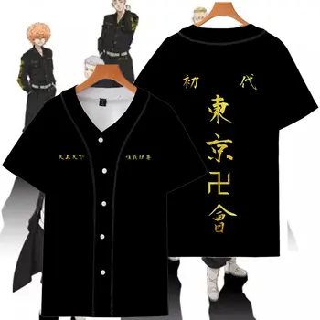 2021 Nov Modni Tokyo Revengers Cosplay Anime T-shirt Vzročno Hanagaki Takemichi Ken Ryuguji Tee Udobno Vrhovi