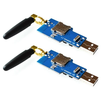 JABS 2X USB Na Gsm Serijska Gprs Sim800c Modul Bluetooth za Računalniško Krmiljenje + Antena