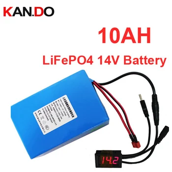 Lifepo4 Litij-Železo Fosfat Baterije Celic, Baterij, DC 13V 14V Zmogljivosti 10AH Varno Napajanje Z 2A Polnilec