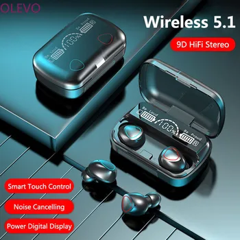 M10 TWS Bluetooth 5.1 Slušalke Nove Uporabnike Bonus Brezžične Slušalke 9D Stereo Šport Nepremočljiva Čepkov Slušalke Z Mikrofonom