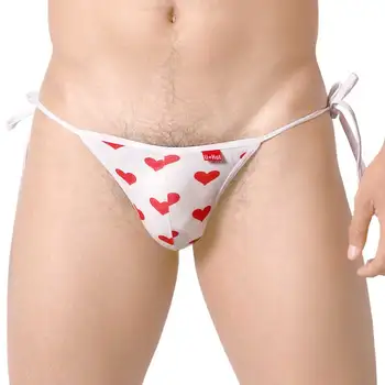 Uzhot seksi vrečke moda trak rdeče moške spodnjice brez hlačnic, spodnje hlačke 13009 ljubezen