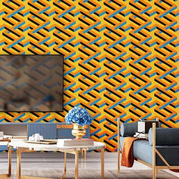 PVC reliefni Nordijska sodobno minimalistično 3D povzetek tri-dimenzionalni geometrijski vzorec ozadje gost v restavraciji