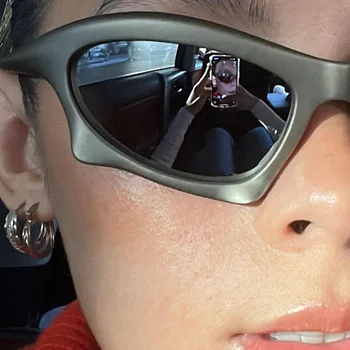 Moda Y2K sončna Očala Ženske Moški 2022 Luksuzne blagovne Znamke Oblikovalec Steampunk Očala Kul Moške Gotike Športih na Prostem Oculos De Sol