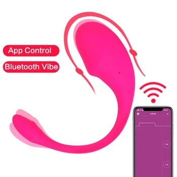 Vagina Jajca Bluetooth APP Vibrator za G-spot Stimulacijo Ščegetavčka Vibracijsko Jajce Daljinski upravljalnik Ljubezen Jajca Kroglice Sex Igrače za Ženske