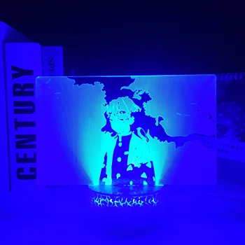 Anime Demon Slayer Zenitsu 3D LED Belo Podlago Lučka za Otroke Spalnica Dekor Svetlobe Otrok Darilo za Rojstni dan Svetloba namizne Svetilke Dropship