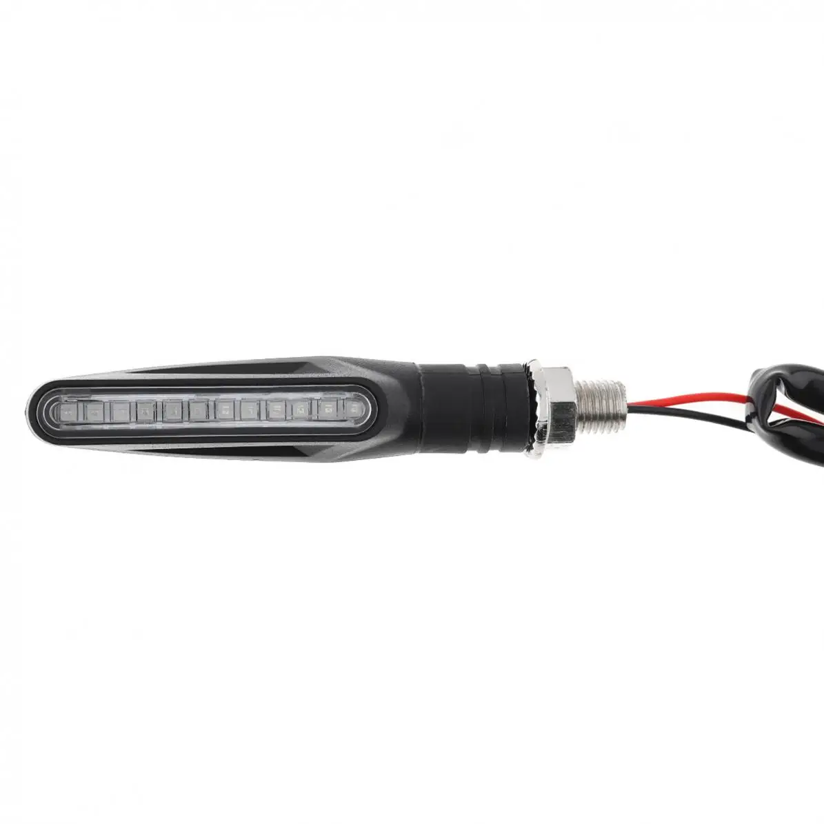 2pcs 12V LED Utripa Flasher Zavore Lučka Urakljiti Pedal Rep Kazalnik Krmiljenje Luči Teče Voda Razsvetljava motorno kolo Svetlobe Slike 2