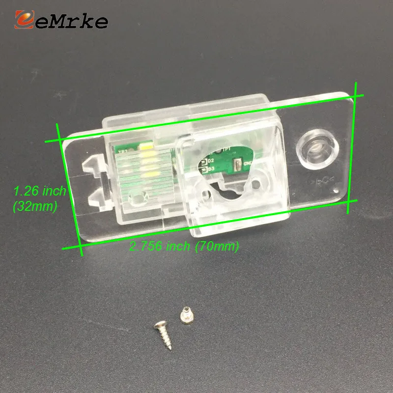 EEMRKE Avto Kamera Nosilec registrske Tablice Svetlo Stanovanje Led luči za Audi A3, A4, A6 A6L A8 A8L S5 S8 V7 Slike 2