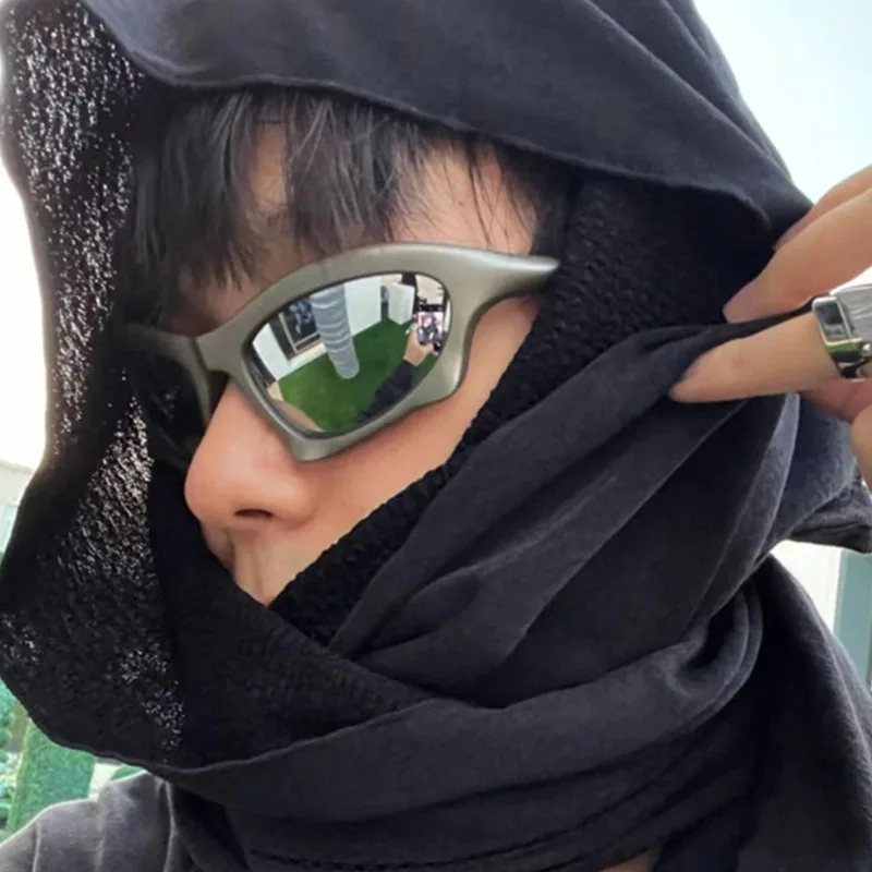 Moda Y2K sončna Očala Ženske Moški 2022 Luksuzne blagovne Znamke Oblikovalec Steampunk Očala Kul Moške Gotike Športih na Prostem Oculos De Sol Slike 5