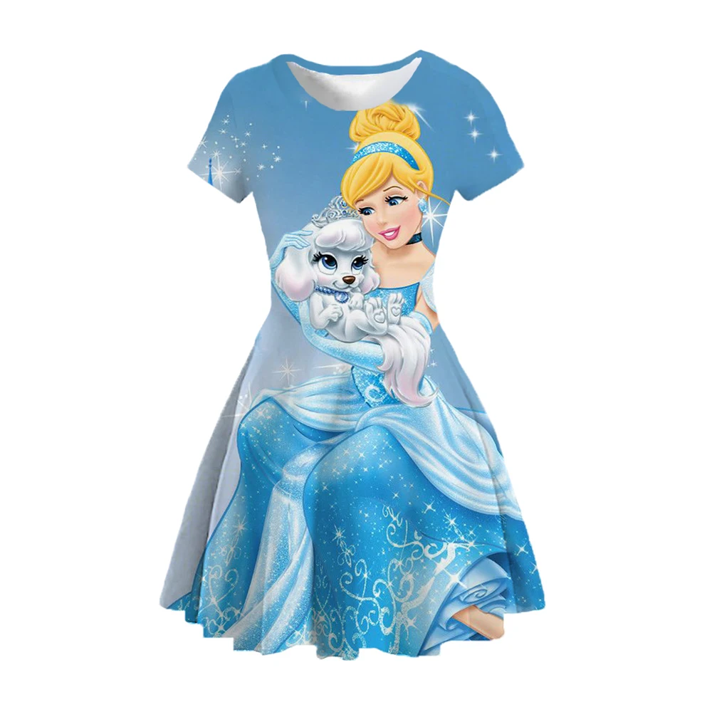 Poletje otroška Oblačila Lepa Deklica je Oblačila Zamrznjene Elsiana Princess Party Obleka Vestidos Lok Disney Oblačila Slike 0