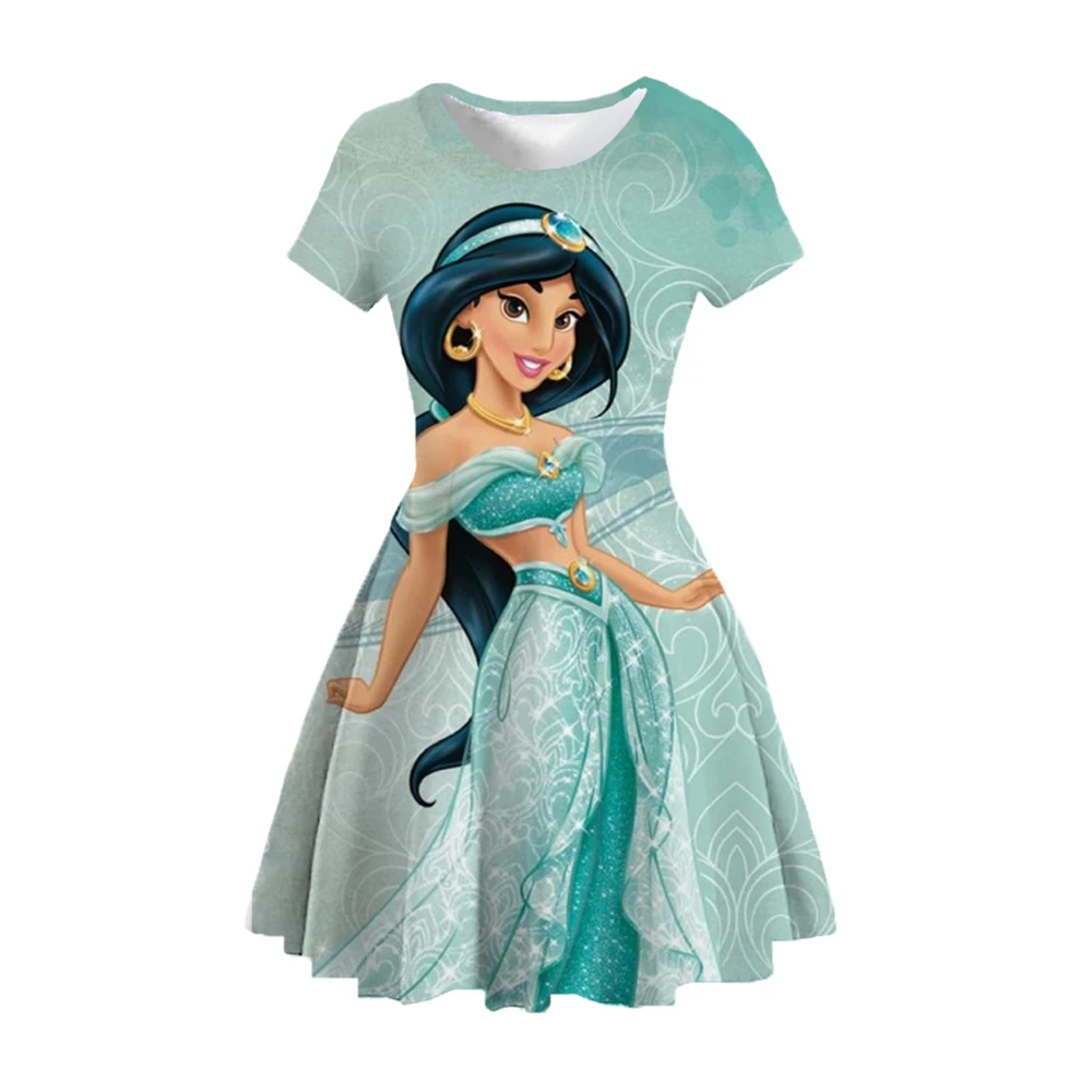 Poletje otroška Oblačila Lepa Deklica je Oblačila Zamrznjene Elsiana Princess Party Obleka Vestidos Lok Disney Oblačila Slike 3