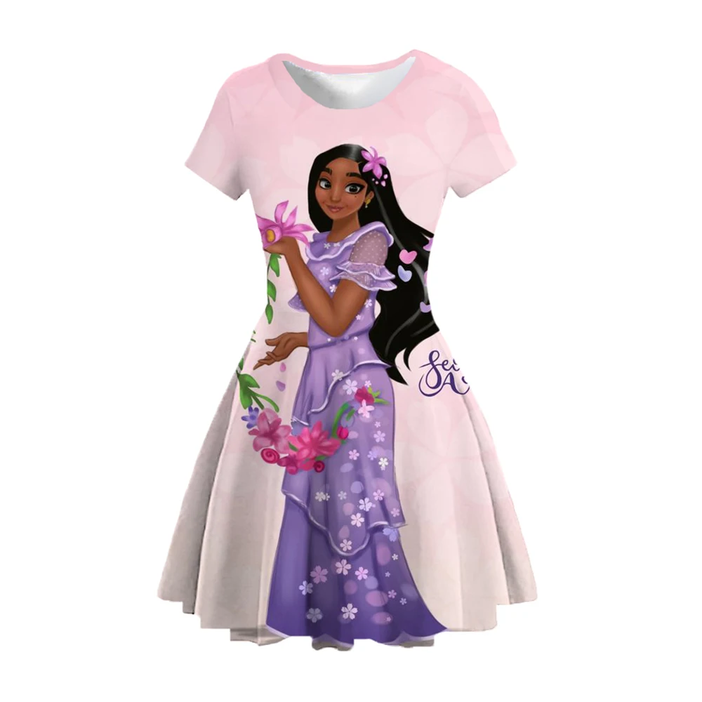 Poletje otroška Oblačila Lepa Deklica je Oblačila Zamrznjene Elsiana Princess Party Obleka Vestidos Lok Disney Oblačila Slike 5