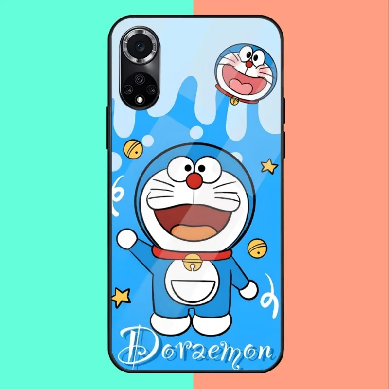 Risanka Doraemon Primeru Telefon za Huawei P30 P40 P50 P20 P9 Smartp Ž Pro Plus 2019 2021 In Kaljeno Steklo Pisane Pokrov Slike 4