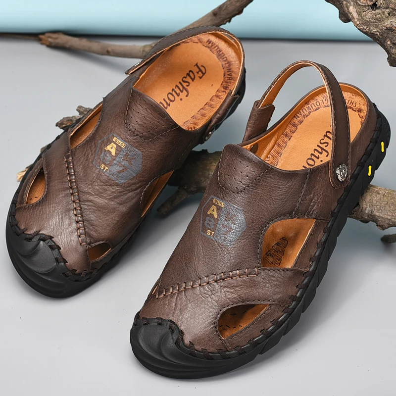 sandali sandalia big en moški par sandale sandali-moški moški zunanja uporaba sandali da sandalle hombre sandel ete romanas rasteira čevlji Slike 0