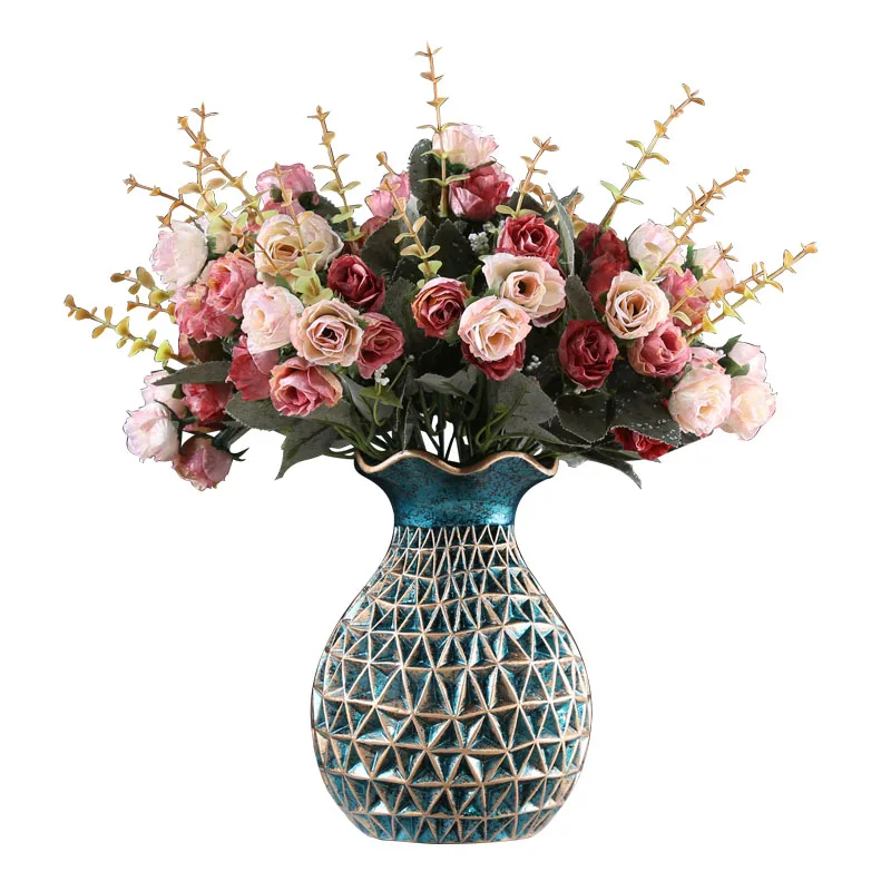 Smole vaza okraski okraski, posušeno cvetje cvetlični aranžma vaza dekoracijo shranjevanje steklenice za shranjevanje jar Točilne vaza Slike 3