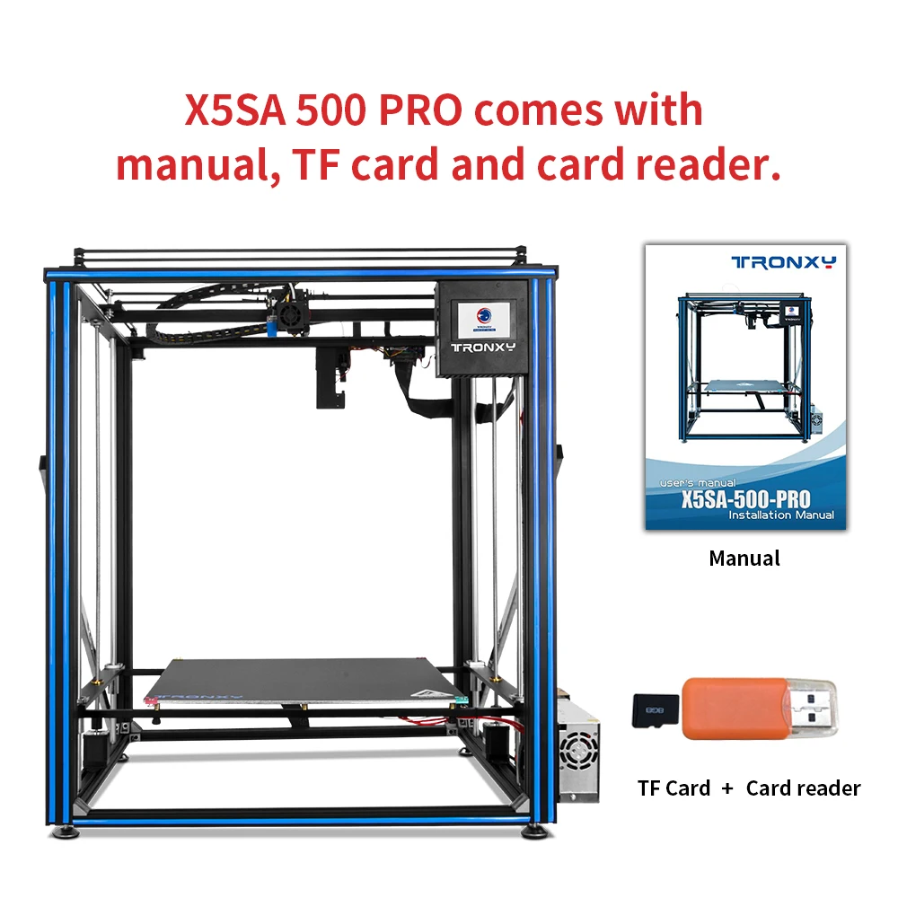 TRONXY 500 Pro 3d Tiskalnik 500*500*500mm Velik natisni velikost FDM 3d Tiskalniki, Visoko Natančno in Hitro Tiskanje impresora 3d Printer Kit Slike 2