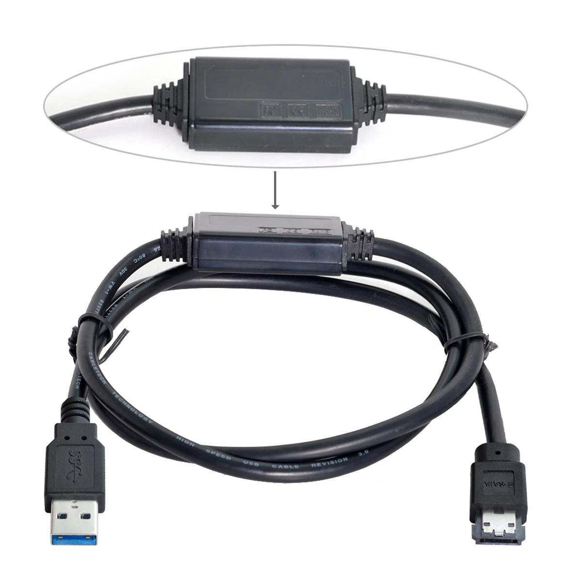 Xiwai Chenyang USB 3.0, da Moč Nad eSATA 5 V Ac USB2.0 na HDD/SSD/LIHO eSATAp Pretvornik Slike 2