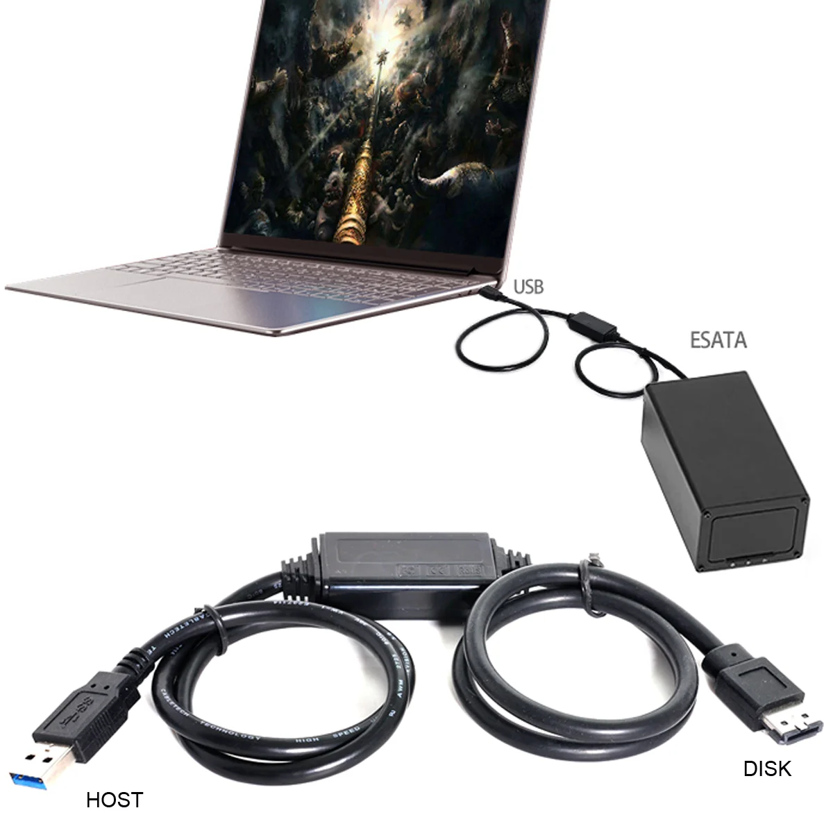 Xiwai Chenyang USB 3.0, da Moč Nad eSATA 5 V Ac USB2.0 na HDD/SSD/LIHO eSATAp Pretvornik Slike 4
