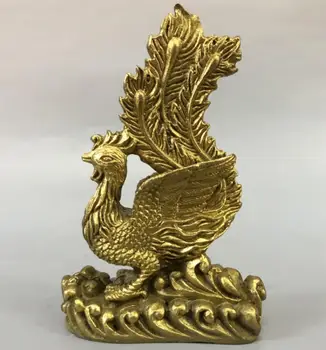 Kitajska medenina phoenix malih obrti kip