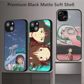 Studio Ghibli Živahen Stran Totoro Primeru Telefon Za iphone 11 12 13 14 x xs xr pro max mini plus fantje dekleta pokrov