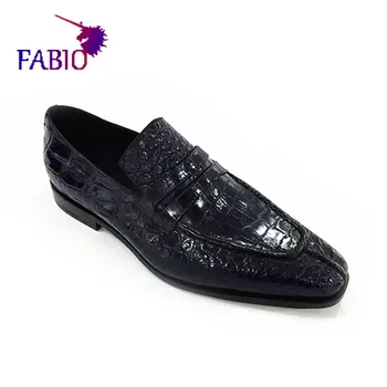 Ročno izdelani čevlji za moške krokodil usnjeni čevlji Večerjo obutev Obleka obutev za moške