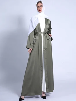 Ženske Navaden Abaya Dubaj Kimono Jopico Turčija, Muslimani ClothesMoslem Obleko Obleke Tam Kaftan Caftan Islam Oblačila De Način Femm Lady