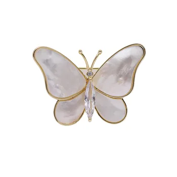 Luksuzni Svate Poročne Broške 2022 Nova Moda Obleko Pin Kubičnih Cirkonij Bounttoniere Blagovne Znamke Butterfly Nakit, Broške