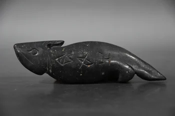 Tibet Hongshan Kultura Naravne Meteorite Starih Rib Kiparstvo Maskota Zbirka Obeski, Dodatki, Okraski Doma Dekor Darilo