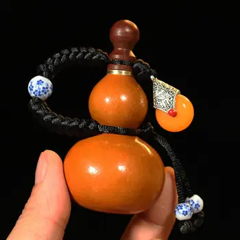 Anti-fade Odličen Letnik Les Naravni Gourd Obesek Dekor Lahki Gourd Visi Dekor Neprepustni za Potovanje