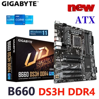 Gigabyte B660 DS3H DDR4 Motherboard LGA 1700 Podporo Intel 12. Gen CPU D4 128GB 5333MHz RMA PCI-E4.0 M. 2 RGB ATX Mainboard NOVA