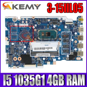 NM-D031 Za Lenovo ideapad 3-15IIL05 Prenosni računalnik z Matično ploščo s CPU core I5 1035G1 UMA RAM 4 GB DDR4 100% Popolnoma Testirane