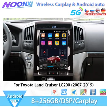 Android 11For Toyota Land Cruiser LC200 2007-2015 Avto Radio Stereo Multimedijski Predvajalnik, GPS Navigacija 2Din Vodja Enote 6 G+WIFI 128G
