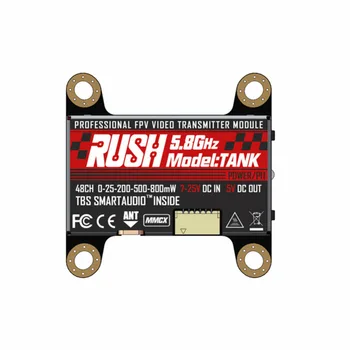 RUSH VTX TANK 5.8 GHz 48CH JAMO/25/200/500/800mW Oddajnik Smart Audio znotraj OSD Nastavitev Za FPV Dirke Brnenje
