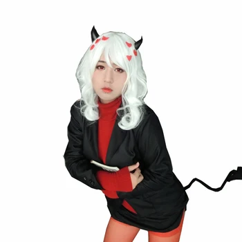 Igra Helltaker pohotni demon Modeus Cosplay Kostum, Obleke za Ženske, Moške Odrasle JK Enotno Rep Nogavice Halloween Carnival