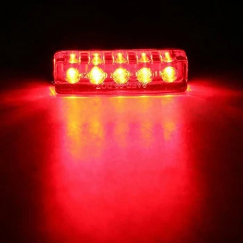 LED Rep Svetloba 1 Kos Cca. 2.4*3.9 Cm 12V ABS Zavore Lučka Avto Dodatki Motocikla Motociklističnega Rdeča Barva Svetlobe