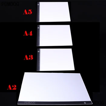 A2 A3 A4 Digitalni Grafični Tablet Risanje Tablet LED Light Box USB Grafike Pisanje Pad Kopijo Odbor Umetnosti Risal Slikarstvo Tabela