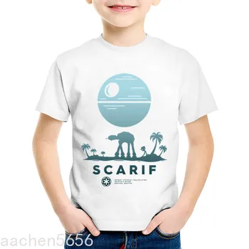 Risanka Otroci T-shirt za Fante Natisnjeni Otroci in Modnih Tee O-Vratu Dekleta Priložnostne Poletje Otroška Oblačila,Spusti Ladje