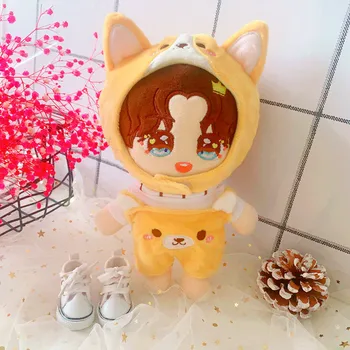 20 cm YIBO lutka obleko Lepo zamenjajte pes klobuk čevlji hlače dolls obleke pribor za Koreja Kpop EXO idol Lutke darilo DIY Igrača